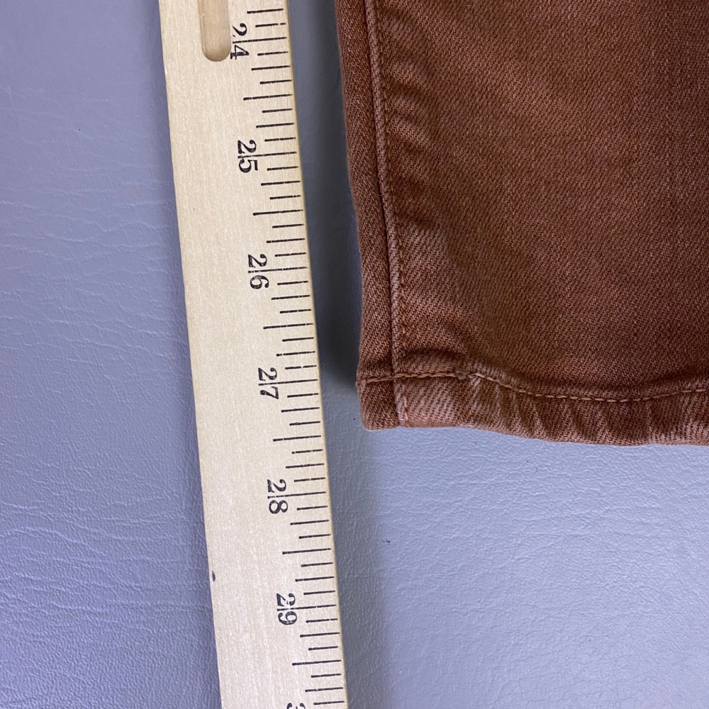 Veronica Beard Maera Skinny High Rise Jeans Size 27/4 Brown Stone Button Fly * - Picture 11 of 15
